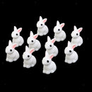 110pcs Animal Bees and Rabbits Sculptures Ornament Statue Garden Decor