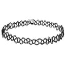 Fashion Choker Necklace Stretch Velvet Classic Gothic Tattoo Lace Necklace JR