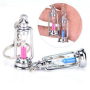 1 pair of novelty metal hourglass keychain couple small jewelry key chain g JR