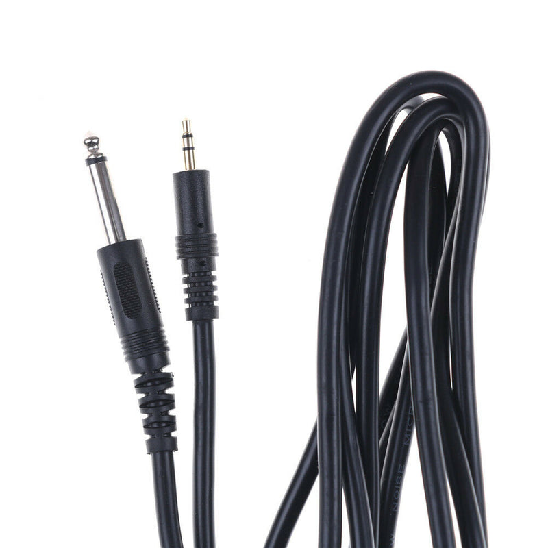 3.5mm to 6.3mm Male Jack Audio Cable 2M for MP3 Pickup I215 Instrument FT
