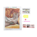 1set diamond painting Reading the cat Diamonds embroidery crafts Needleworksã€N^