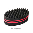 Sponge Comb Barbershop Curly Fork Hair Styling Explosive Head Brush (Red)