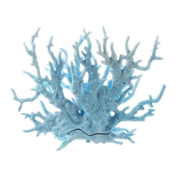 Aquarium Fish Tank Light Blue Artificial Plastic Coral Decor G5Q1