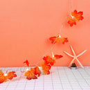 LED Maple Leaf Shape Lamp String Halloween Xmas Thanksgiving Day Home Decor