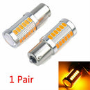 2* Amber Yellow P21W 1156 BA15S LED Bulb 5730 33SMD Car Turn Signal Light bulb