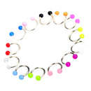 90x Wholesale Body Jewelry Eyebrow Navel Belly Tongue Nose Piercing Bar Ring FT