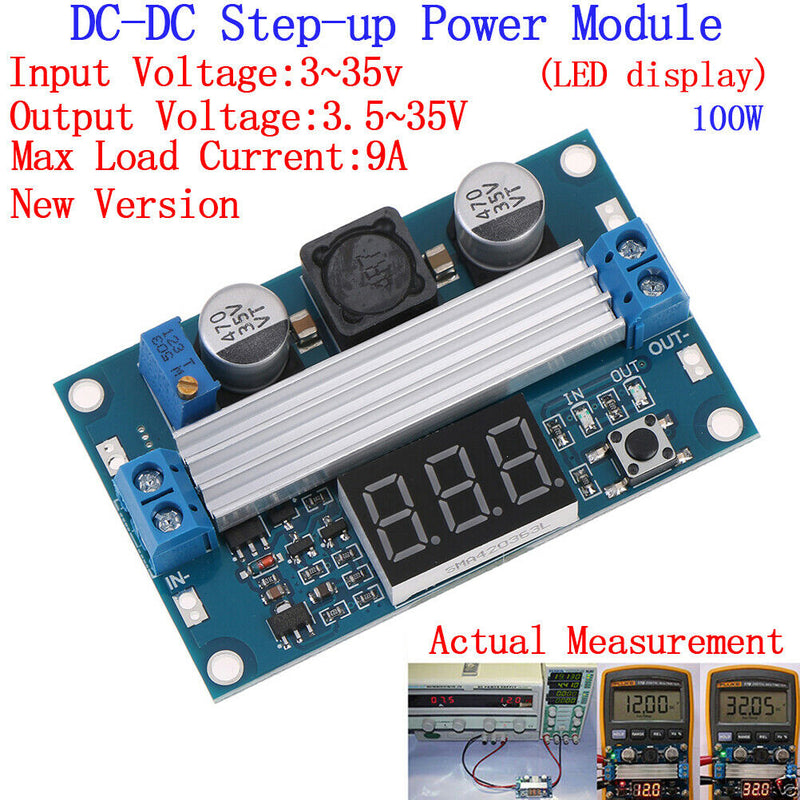 100W DC-DC LTC1871 Digital Boost Step up Adjustable Converter 3-35V to 3.5-35 Ew
