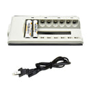 8 Slots Smart Fast Charger US Plug For AA AAA Rechargeable Battery fgd TPD
