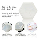 Diy Hexagon Mold 2 Pack Diy Silicone Coaster Molds, Hexagon Coaster Silicon