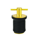 1 Inch Brass Snap Lock Drain Plug for Boats for Marine Deck Drainage