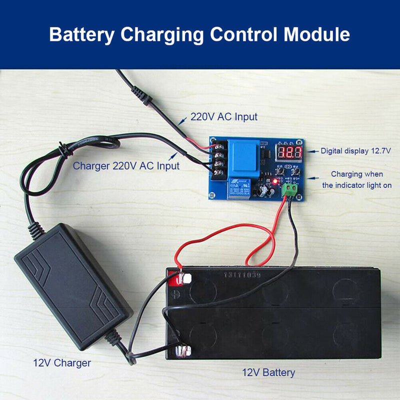 XH-M602 Digital Battery Charging Control Module for 3.7V-120V Lithium Battery