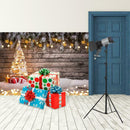 Christmas Photographic Art Cloth Backdrop Wall Studio Prop Family Decor (F) A