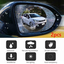 2pcs Round Car Mirror Anti Fog Films Door Rearview Mirror Rainproof Protective