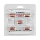 5pcs/set Copper Tellurium Plasma Cutting Tips Nozzles 220990 Consumables