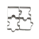 4pcs Cookie Cutter Different Jigsaw Puzzle Shapes Stainless Steel Baking Tool Hn