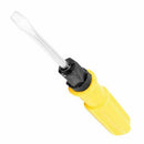 Yellow Plastic Handle Double Ways Slotted Cross Screwdriver Head 16 cm long