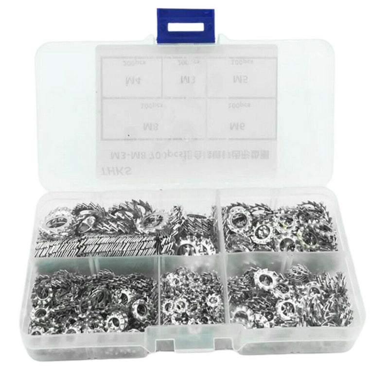 Stainless Steel External Tooth Star Lock Washer Qty 700 M3 M4 M5 M6 M8
