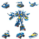 6 In1 Marine, Air And Air Force Put Together Building Blocks For Children'S Y1L9