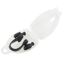 Black PVC Swimmer Swimming Nose Clip Ear Plug + Clear Case Unisex Q8T7
