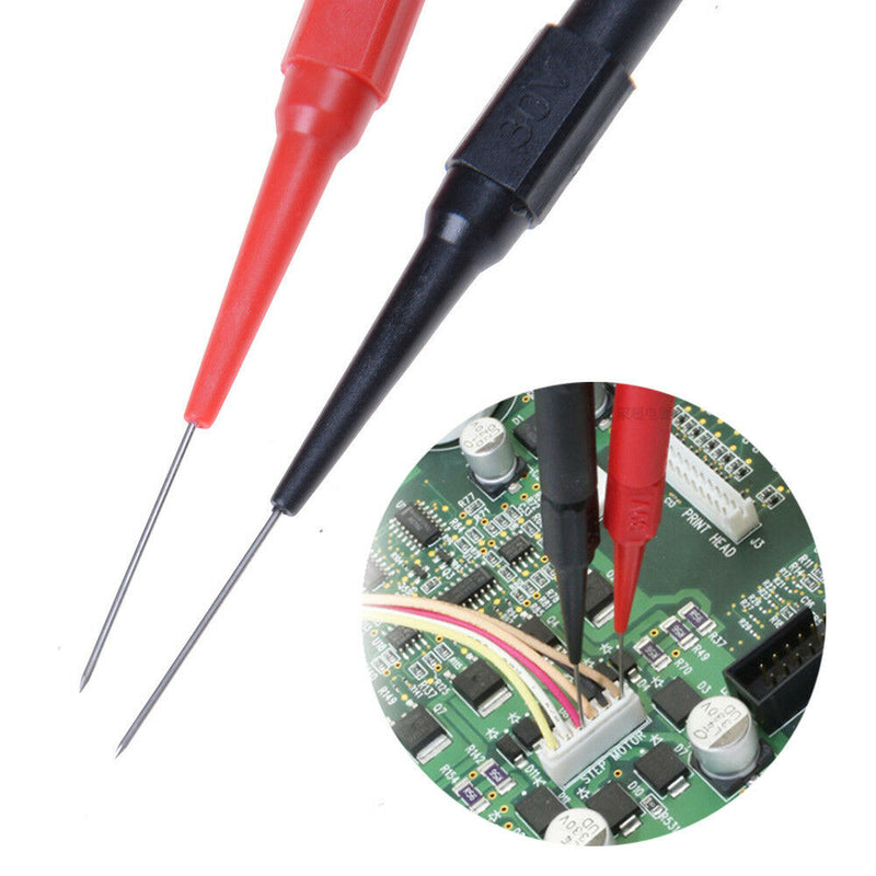 2Pcs/Set Red+Black Insulation Piercing Needle Non-destructive Test Probes Tool