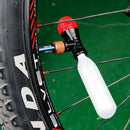 Bicycle Air Pump Head Bicycle for Co2 Bottle Schrader Presta Valve Fast Inf