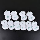 10pcs white electrode patch pads for digital  machine massager tools   JSME