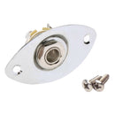 1x 1/4'' Oval Indented Output Jack Plug Plate for Electric Guitar Bass Parts