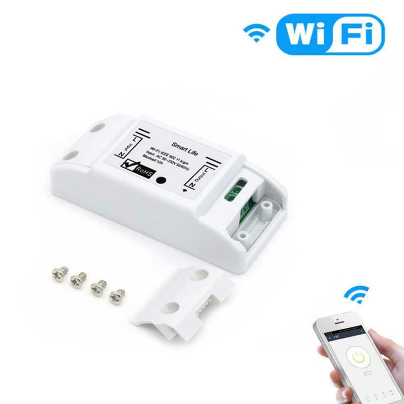 2200W 90-250V AC Remote Control Switch Module WIFI Wireless Smart Switch Adapter