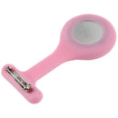 Pink Nurses Brooch Silicone Rubber Tunic Fob Watch