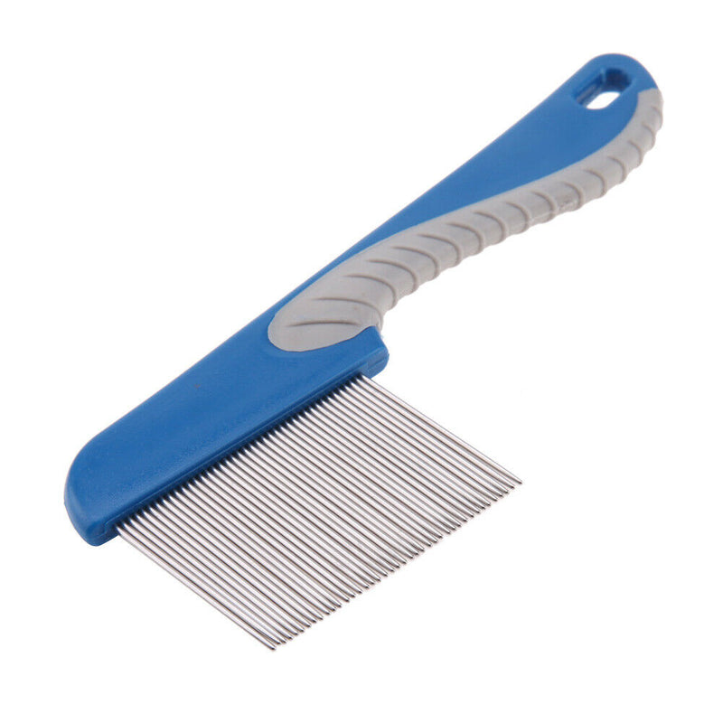 Pet Rake Comb Hair Grooming Trimmer Dog Cat Stainless Steel Pins Cleaning