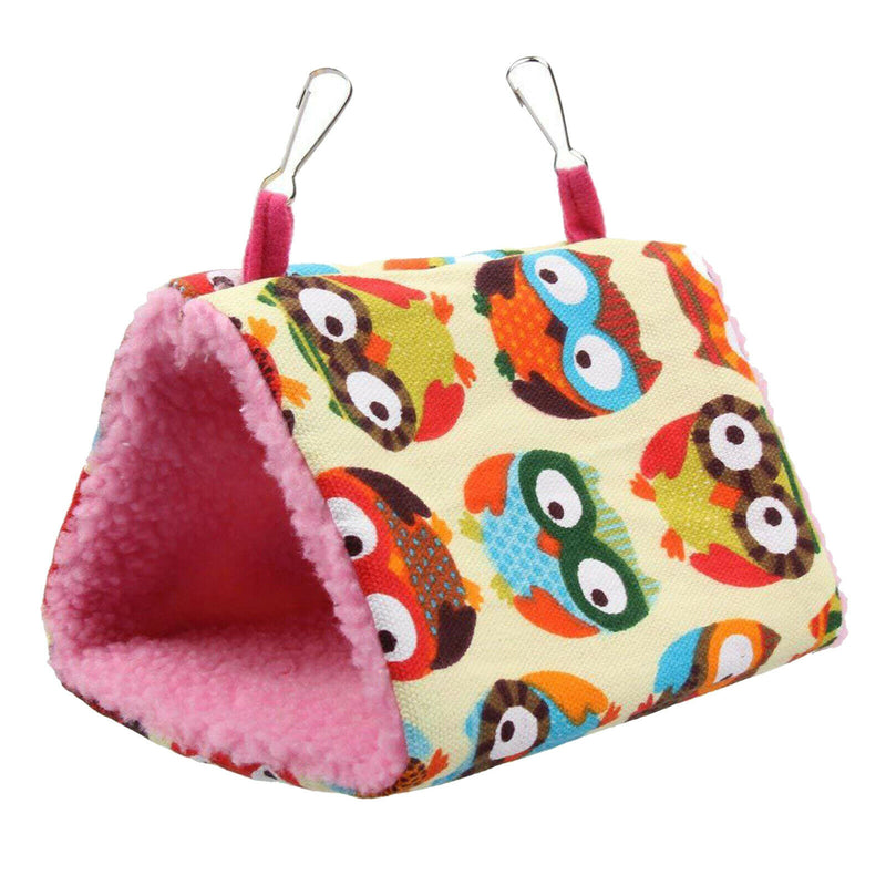 Pet Bird Parrot Budgie Hammock Cage Hut Tent Bed Hanging Cave Bed Owl M