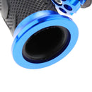 Pair Motorcycle ATV Dirt Bike Handle Bar Hand End Grips Blue 135x42x42mm