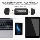 2 in 1 OTG Memory Card Reader Phone PC USB 2.0 Micro USB SD TF Card Adapter