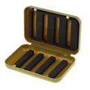 2PCS Portable Fly Fishing Tackle Boxes Baits Storage Cases With Foam Pads
