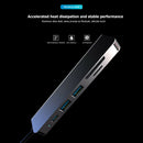 Aluminum Alloy 6 in 1 Type-C HUB 2 5Gbps USB3.0 4K HDMI 87W PD SD TF Reader