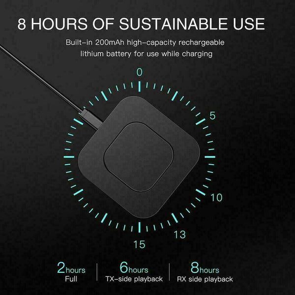 1* RCA Stereo Music Wireless Adapter Bluetooth 5.0 Receiver Transmitter P8N3