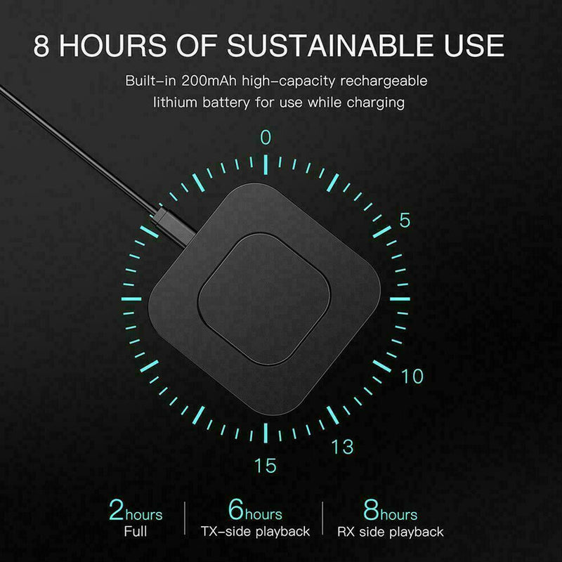 1* RCA Stereo Music Wireless Adapter Bluetooth 5.0 Receiver Transmitter P8N3