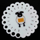 Knitting Needle Gauge Round Sizes 2 mm -10 mm Measure Tool Rule accessory H I2C7