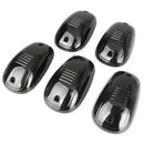 5pcs Black Smoked Lens Amber LED Cab Roof Marker Lights,Roof Top Lamp Clear