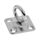 2pcs 316 Stainless Steel Thick  Square Sail Shade Pad Eye Plate Boat Rigging