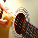 Acoustic Guitar Strings Rainbow Colorful Guitar Strings Folk Color Guitar Q5A5