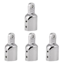 Set of 4 Bimini Top Eye End Cap Fits 0.86'' Pipe Stainless Steel Marine Hardware