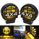 5.5" 4X4 Round Off Road Yellow Driving Halogen Fog Led Work Light Lamp Spotli J_