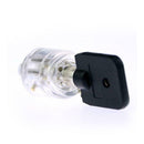 7 pins Tubular Lock Transparent practice lock with New key D2S5