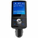 Bc45 Dual Usb Charger Lcd Bluetooth Fm Transmitter Wireless Modulator Hands E7G5