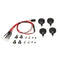 4 Pieces LED White Lights with Display for 1/10 1/8  HSP Redcat RC4WD