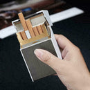 20 sticks Windproof Lighter With Inbuilt Box Holder Automatic Cigarette Cas M1N7