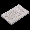 Baroque Style Curlicues Scroll Lace Fondant Silicone Mold for , Cake Border