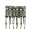 6Pcs S2 Steel Triangular Screw Bits Magnetic Screwdriver Bit Anti Slip e Sc