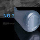 100ml Clear White Plastic Laboratory Chemical Conical Storage Flask Bottle U1Z8